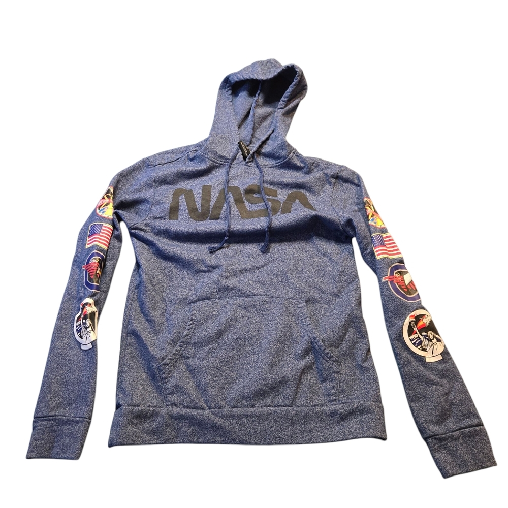 Aldrin Family Foundation NASA Unisex Blue Hoodie Size S F28